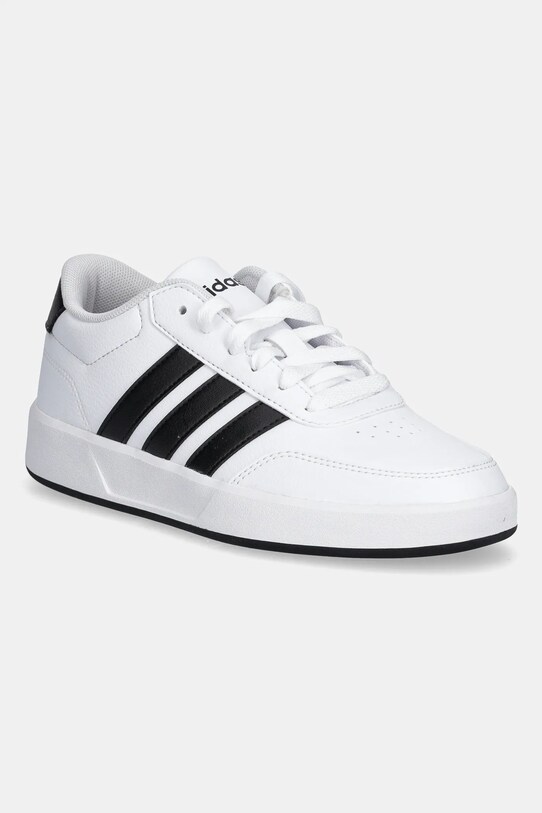 adidas sneakersy dziecięce BREAKNET 3.0 imitacja skóry licowej biały JR8448