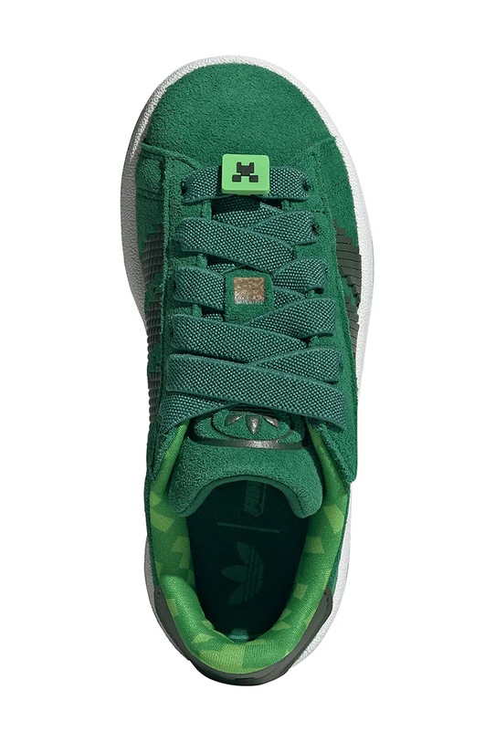 Detské semišové tenisky adidas Originals CAMPUS 00s JS3788 zelená