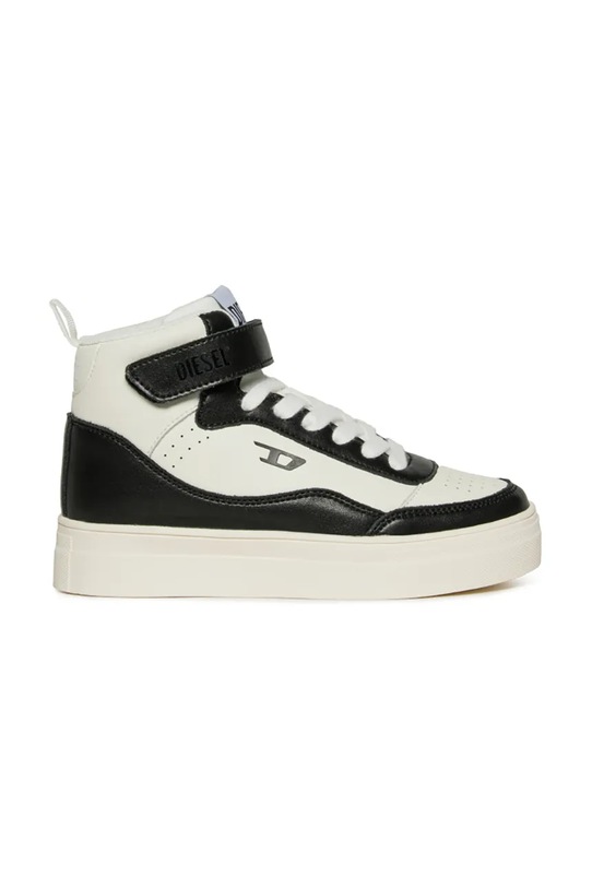 Diesel scarpe da ginnastica per bambini in pelle TRACKER-D S-TRACKER D SNEAKERS alta nero BC1039