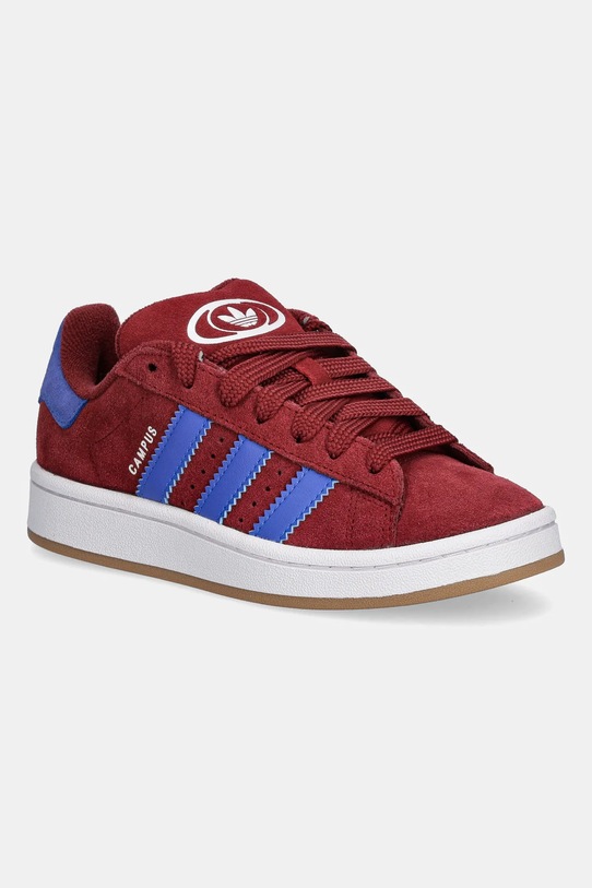 adidas Originals sneakers de piele întoarsă pentru copii CAMPUS 00s piele întoarsă burgundia JP7978