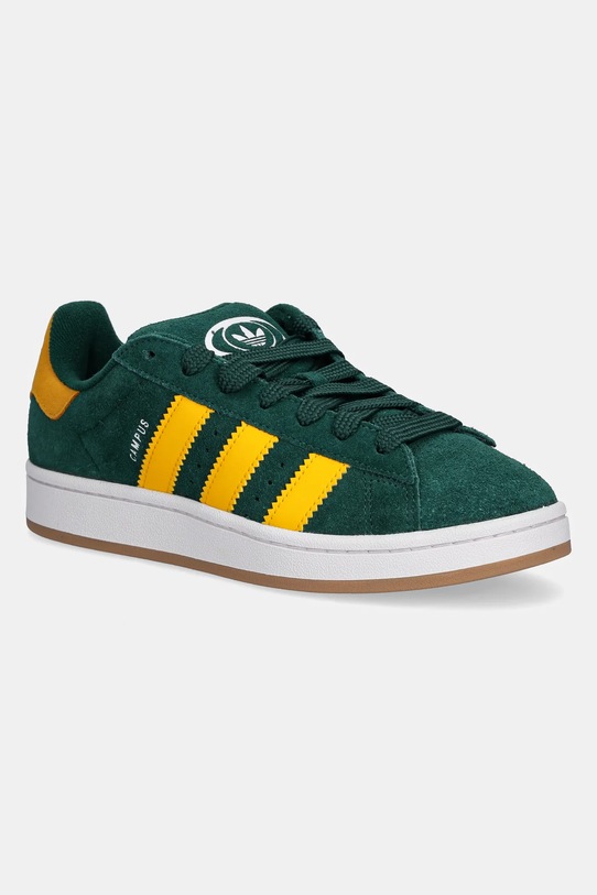 Dětské tenisky adidas Originals CAMPUS 00s semišová kůže zelená JP7979