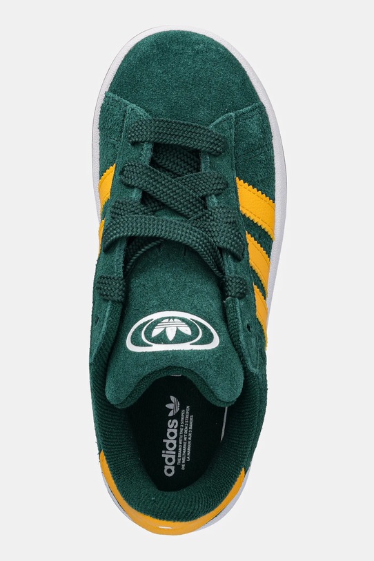 adidas Originals sneakersy zamszowe dziecięce CAMPUS 00s zielony JP7985
