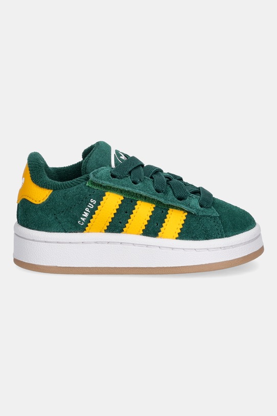 Otroške superge iz semiša adidas Originals CAMPUS 00s JP7987 zelena AW25