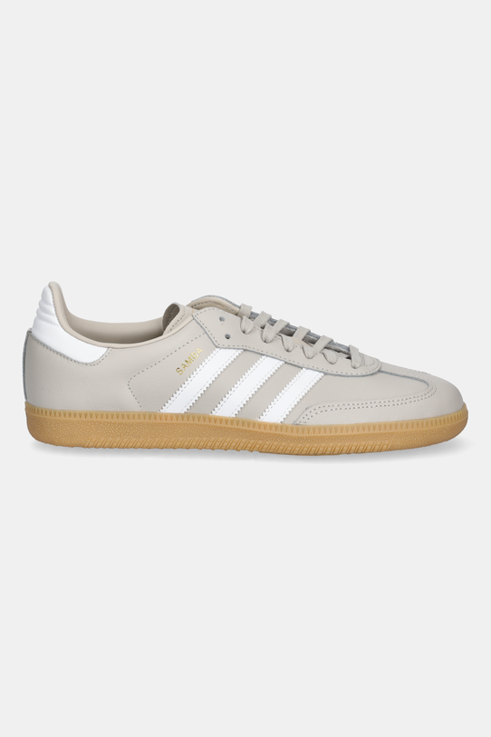 adidas Originals sneakersy skórzane dziecięce SAMBA OG JQ2853 beżowy AW25
