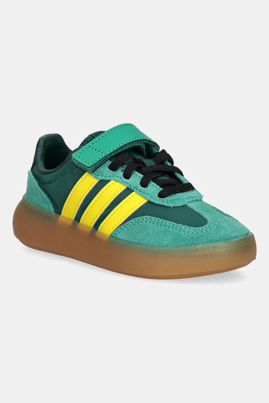 Παιδικά αθλητικά παπούτσια adidas BARREDA DECODE δέρμα σαμουά πράσινο JQ8848