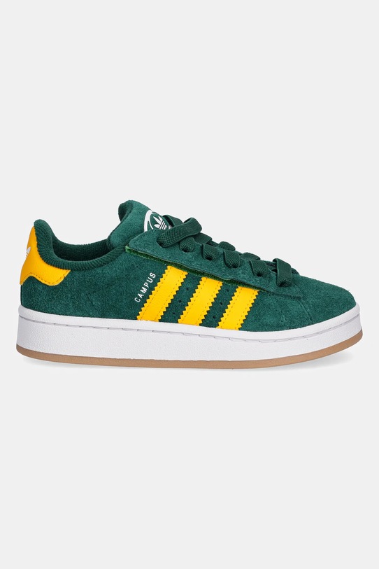 Otroške superge iz semiša adidas Originals CAMPUS 00s JR7421 zelena AW25