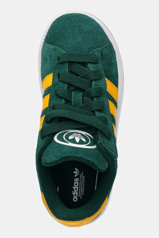 Otroške superge iz semiša adidas Originals CAMPUS 00s zelena JR7421