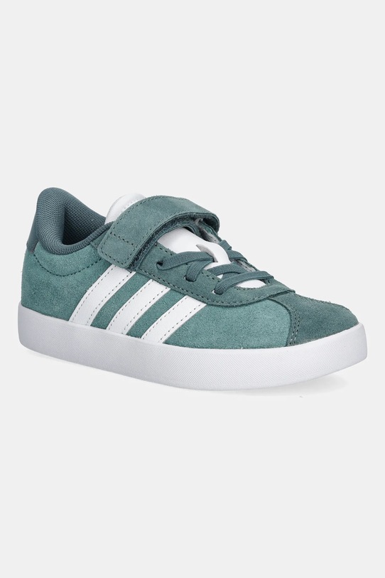 Παιδικά αθλητικά παπούτσια adidas VL COURT 3.0 δέρμα σαμουά τιρκουάζ JP7830
