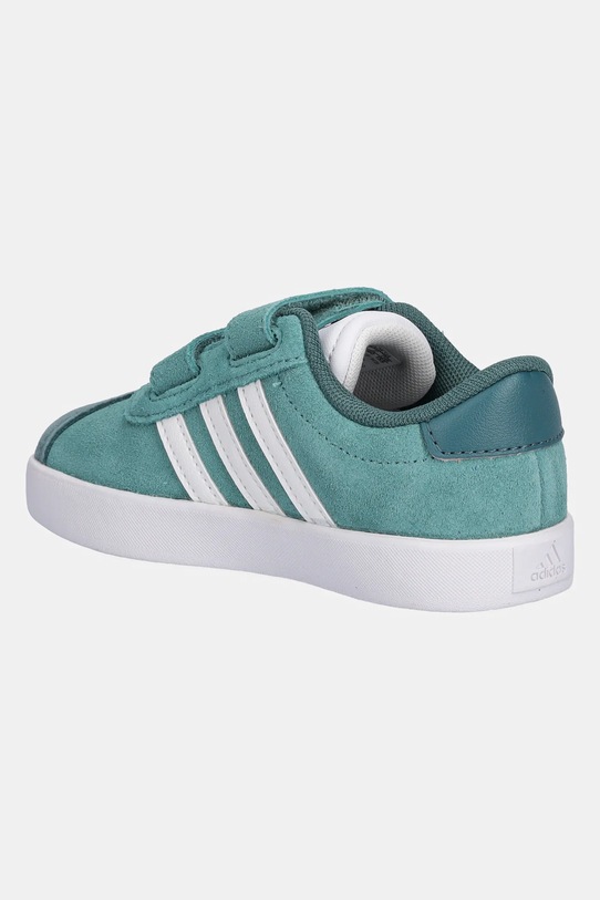 Băieți adidas sneakers de piele întoarsă pentru copii VL COURT 3.0 JP7877 turcoaz