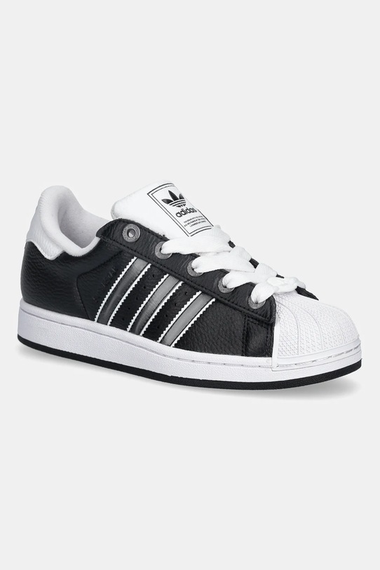 Детски маратонки adidas Originals SUPERSTAR II изкуствена кожа черен JQ0314
