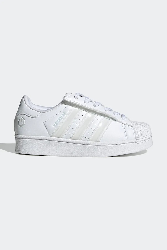 Παιδικά sneakers adidas Originals SUPERSTAR LED LIGHTS με βέλκρο λευκό JQ6419