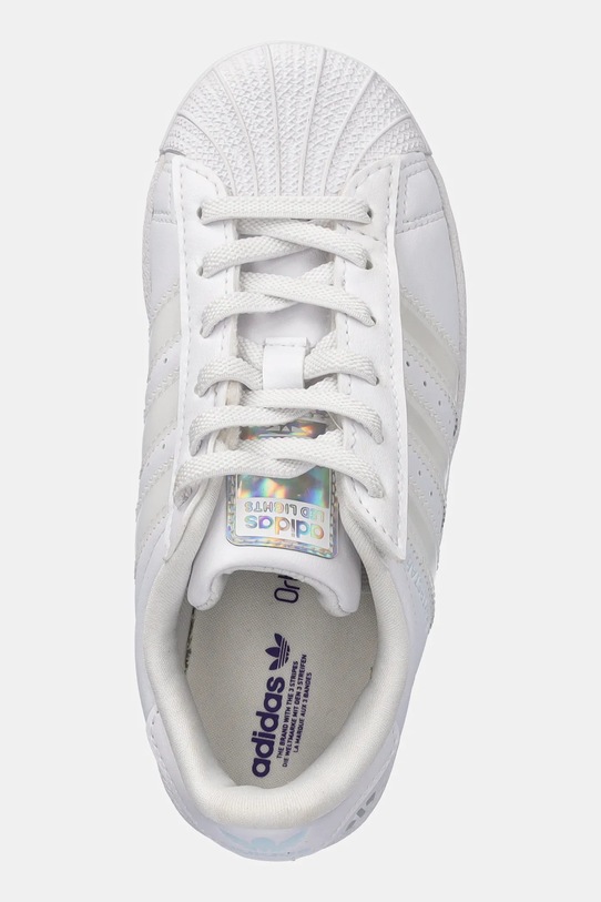 adidas Originals sneakers pentru copii SUPERSTAR LED LIGHTS alb JQ6419