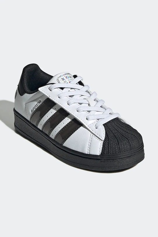 Παιδικά sneakers adidas Originals SUPERSTAR LED LIGHTS JS1290 λευκό AW25