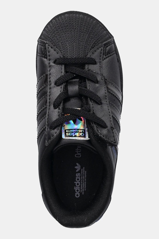 Detské tenisky adidas Originals SUPERSTAR LED LIGHTS čierna JS1295
