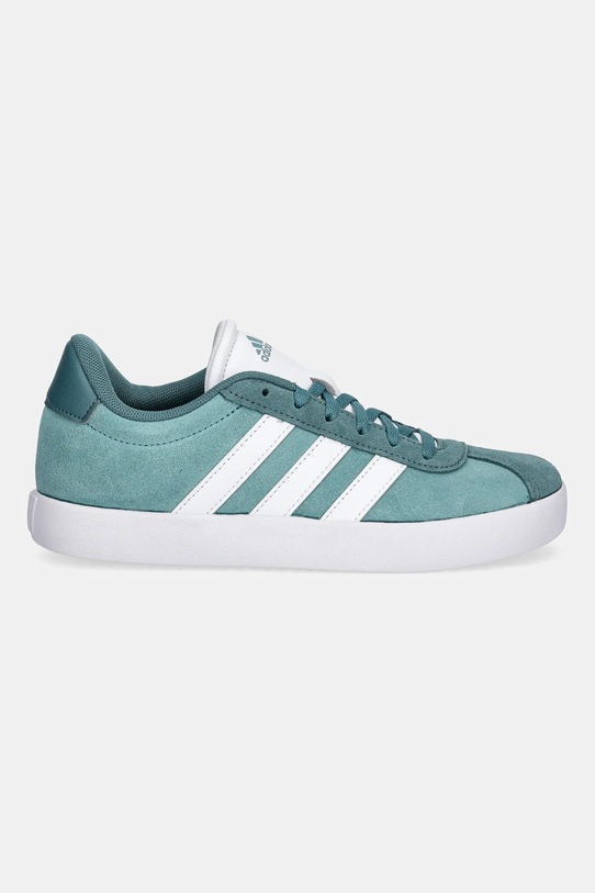 adidas sneakersy zamszowe dziecięce VL COURT 3.0 JS3490 turkusowy AW25