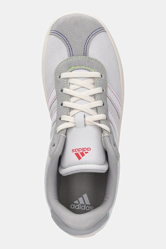Dětské semišové tenisky adidas VL COURT 3.0 šedá JS3491