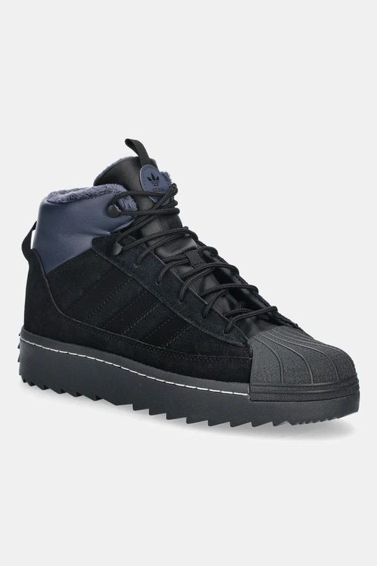 Детски зимни обувки adidas Originals SUPERSTAR WINTER TREK изкуствен черен JQ0346