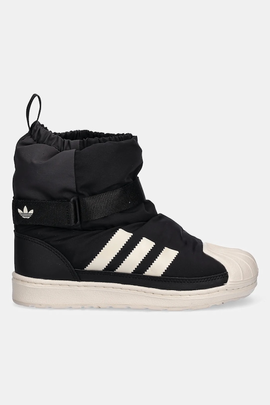 Dětské sněhule adidas Originals SUPERSTAR 360 WTR BOOT JQ7949 černá AW25