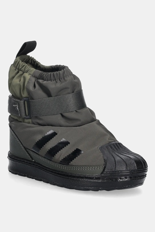 adidas Originals śniegowce dziecięce SUPERSTAR 360 WTR BOOT syntetyczny zielony JQ7952