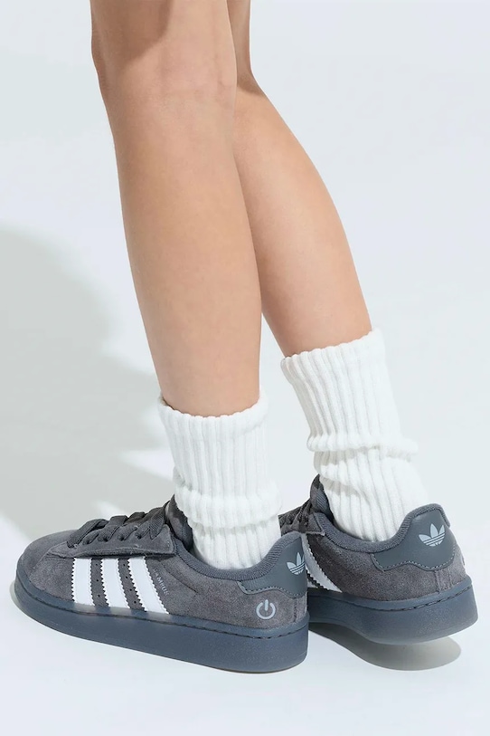 adidas Originals sneakersy zamszowe dziecięce CAMPUS 00s LED LIGHTS JS1281