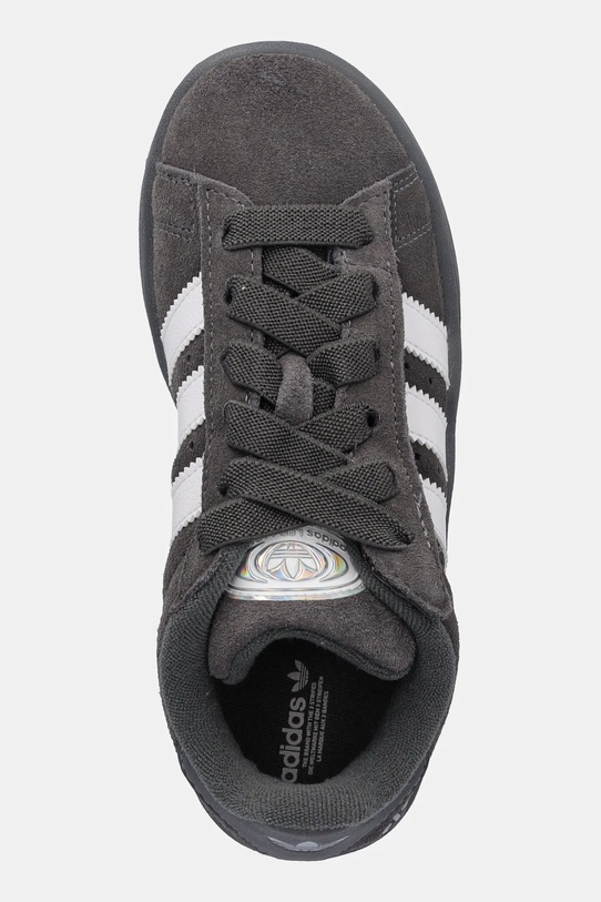 adidas Originals sneakersy zamszowe dziecięce CAMPUS 00s LED LIGHTS szary JS1281