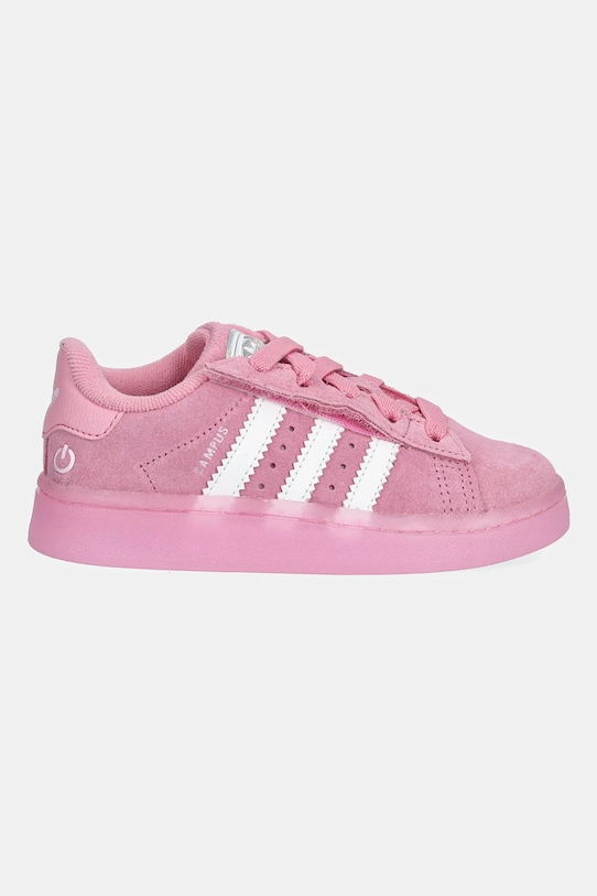 Detské semišové tenisky adidas Originals CAMPUS 00s LED LIGHTS JS1283 ružová AW25