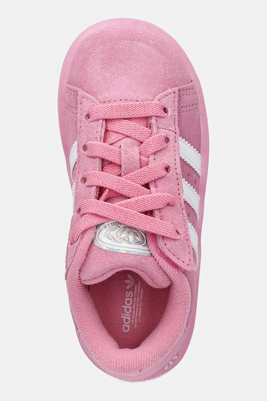 Detské semišové tenisky adidas Originals CAMPUS 00s LED LIGHTS ružová JS1283