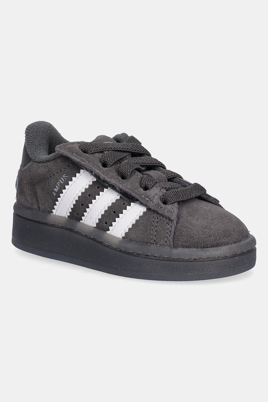 adidas Originals sneakersy zamszowe dziecięce CAMPUS 00s LED LIGHTS imitacja skóry licowej szary JS1284