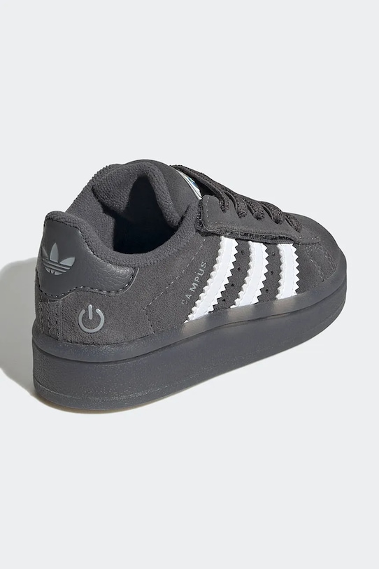 Chłopiec adidas Originals sneakersy zamszowe dziecięce CAMPUS 00s LED LIGHTS JS1284 szary