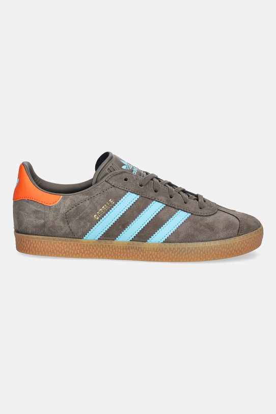 Otroške superge iz semiša adidas Originals GAZELLE JR5942 rjava AW25