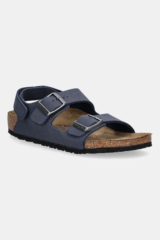 Дитячі сандалі Birkenstock Milano імітація лицьової шкіри блакитний 1030427