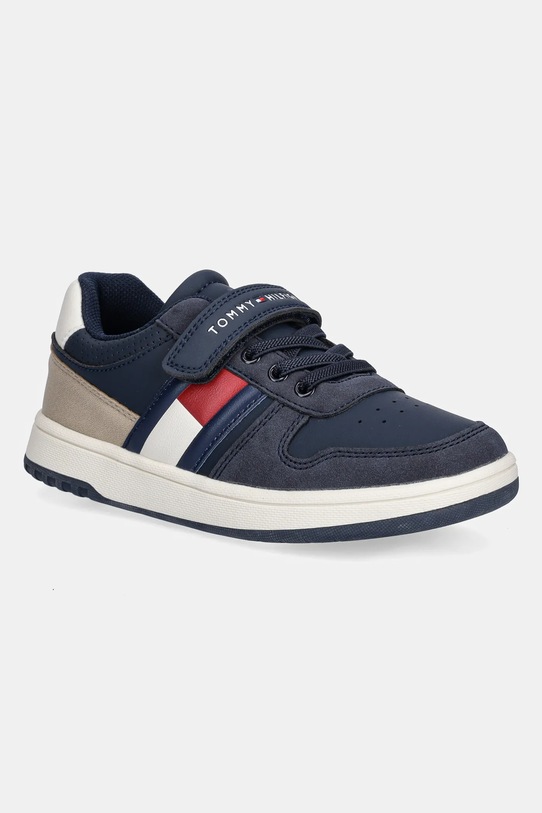 Tommy Hilfiger sneakersy dziecięce imitacja skóry licowej granatowy T1X9.34069.30.34