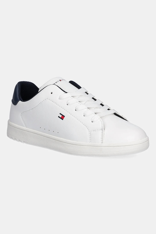 Tommy Hilfiger sneakersy dziecięce imitacja skóry licowej biały T3X9.34073.35.41