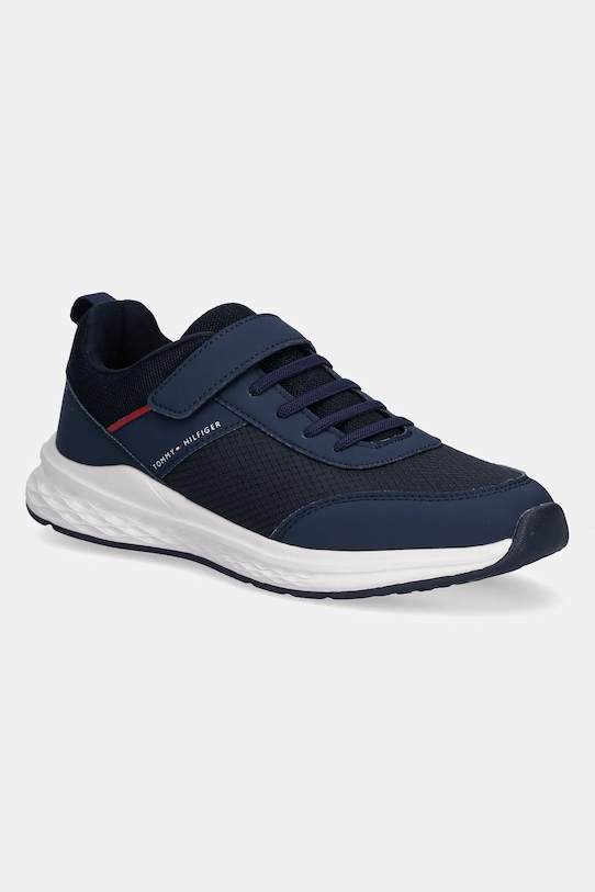 Tommy Hilfiger sneakersy dziecięce imitacja skóry licowej granatowy T3X9.34115.35.39