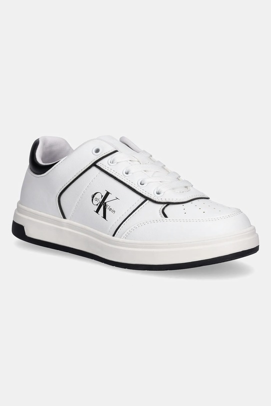 Calvin Klein Jeans sneakersy dziecięce imitacja skóry licowej biały V3X9.83163.35.39
