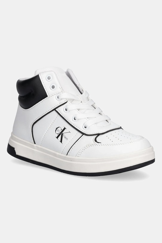 Calvin Klein Jeans sneakersy dziecięce wysoka biały V3X9.83164.35.40