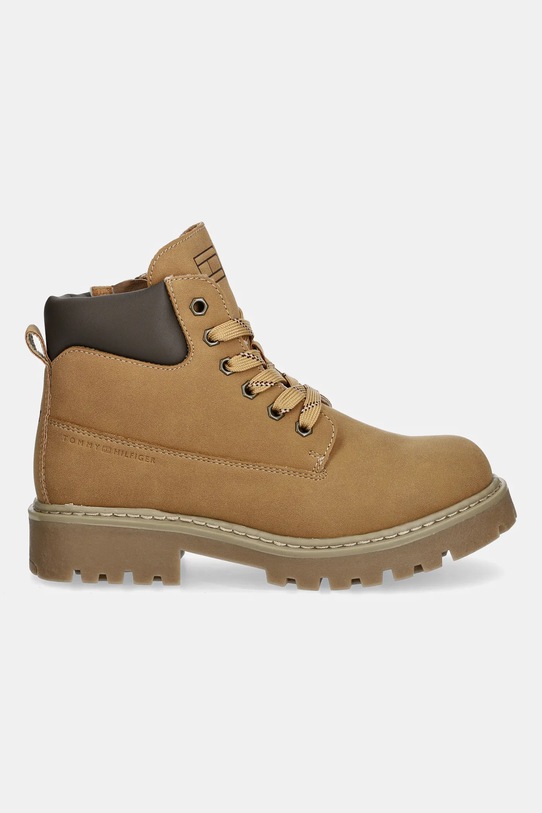 Tommy Hilfiger buty zimowe dziecięce nieocieplane brązowy T3X5.34125