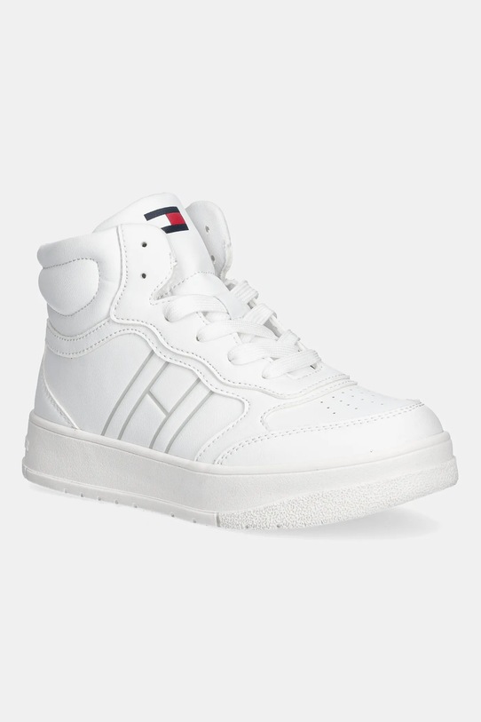 Tommy Hilfiger sneakersy dziecięce imitacja skóry licowej biały T3X9.34094.30.34