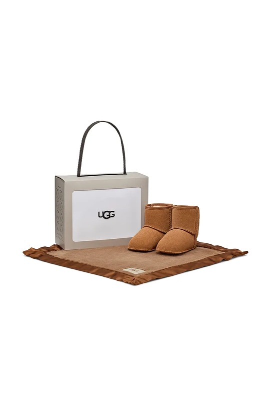 UGG scarpe in pelle scamosciata neonato/a CLASSIC AND LOVEY pelle scamosciata marrone 1157707I