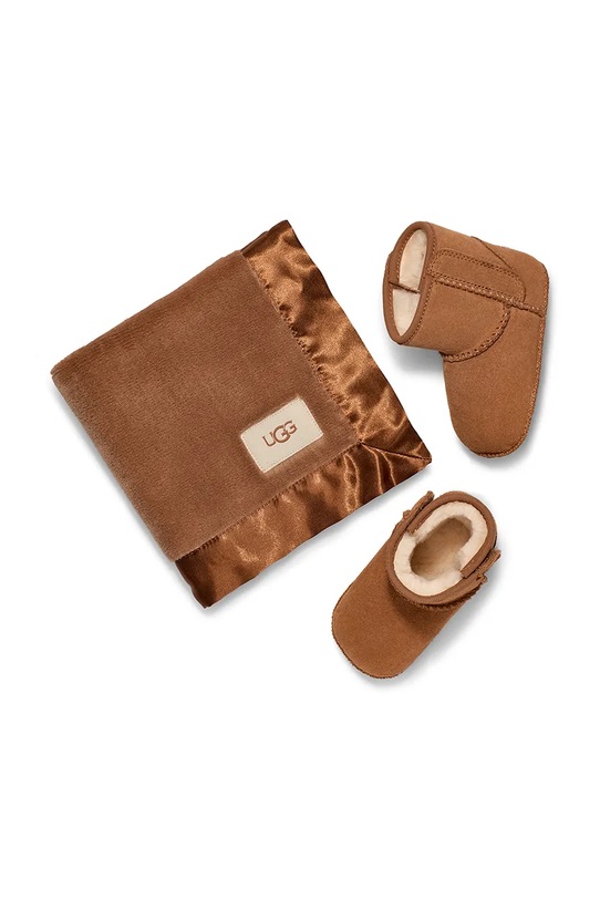 UGG scarpe in pelle scamosciata neonato/a CLASSIC AND LOVEY 1157707I marrone AW25