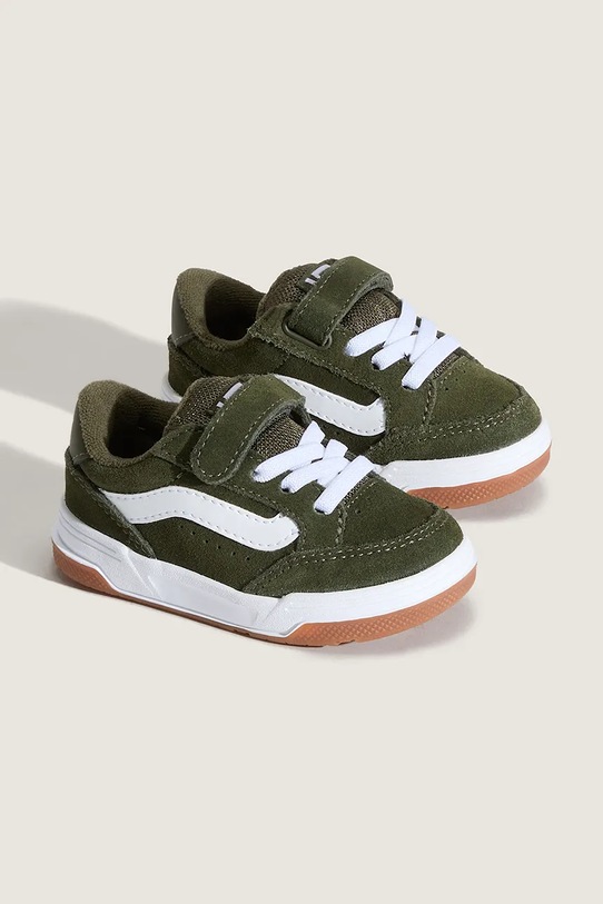 Detské semišové tenisky Vans Hylane V VN000D4MKCZ1 zelená AW25