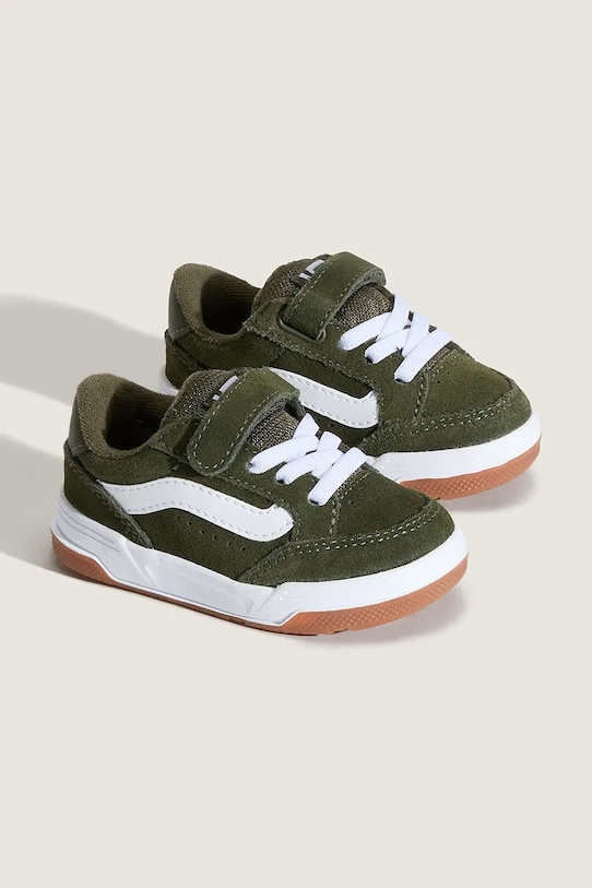 Vans sneakers de piele întoarsă pentru copii Hylane V VN000D4MKCZ1 verde AW25