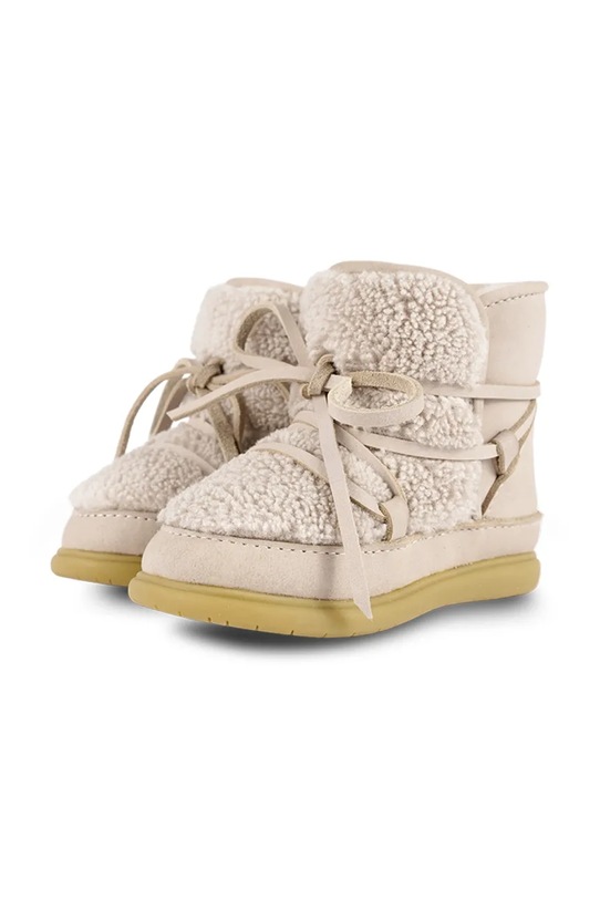 Donsje śniegowce skórzane dziecięce Ceesa Shoes beżowy 1500300