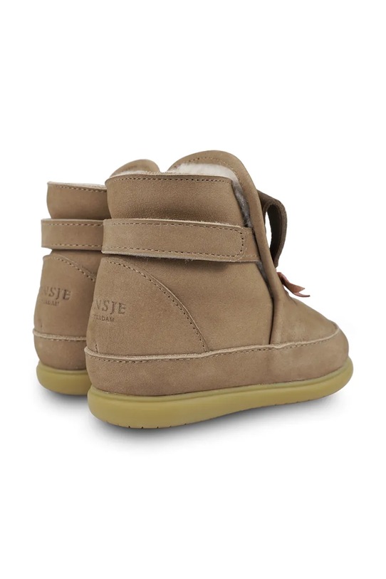 Donsje buty nubukowe niemowlęce Jidde Shoes Western Dog 1504903 brązowy