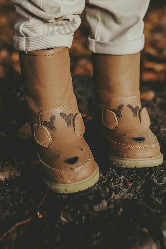 Dětské kožené zimní boty Donsje Wadudu Special Boots Stag 2022010.29.33
