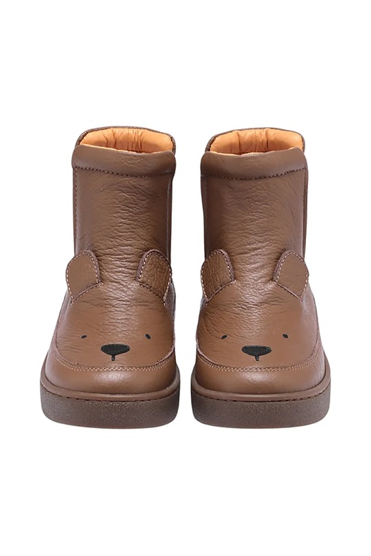 Donsje buty zimowe skórzane dziecięce Thuru Classic Boots Bear 2023802.22.28 brązowy AW25