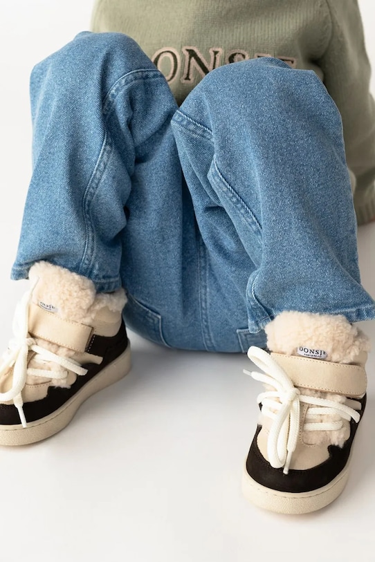 Dětské zimní boty Donsje Sicco Sneakers přírodní kůže fialová 2031300.22.28
