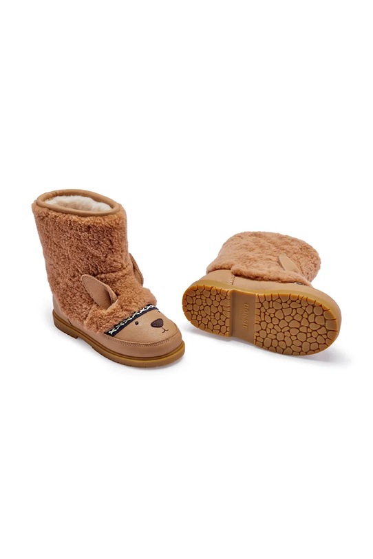 Donsje buty zimowe dziecięce Wadou Boots Alpaca 2031401. brązowy AW25