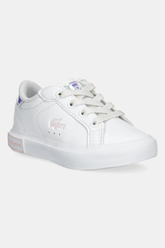 Lacoste sneakersy dziecięce imitacja skóry licowej biały 47SUI0013