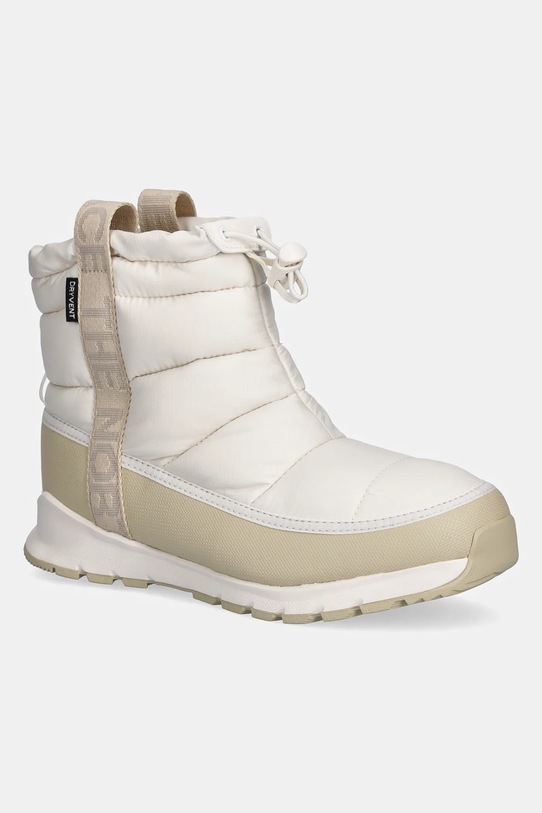 Παιδικές μπότες χιονιού The North Face Y THERMOBALL PULL-ON WP με κορδόνια λευκό NF0A5LXJTOB1